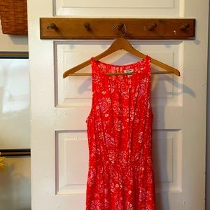 Old Navy, XP, Orange/pink/white paisley dress